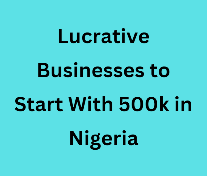 Business to Start With 500k in Nigeria